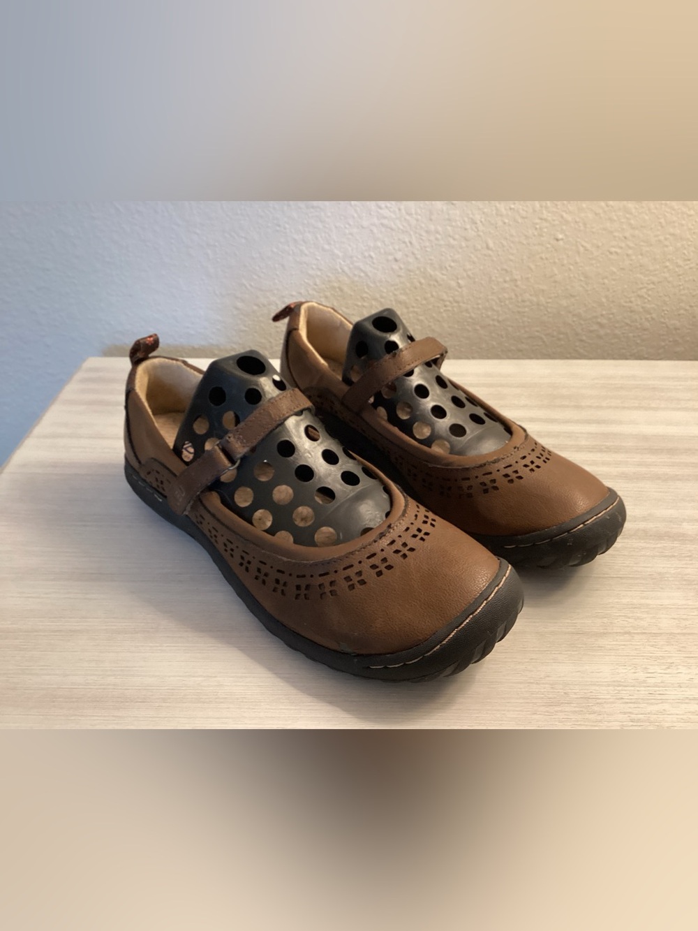 Jambu Bellerose Encore Mary Jane Flats Brown Size 8.5 - NWOT
